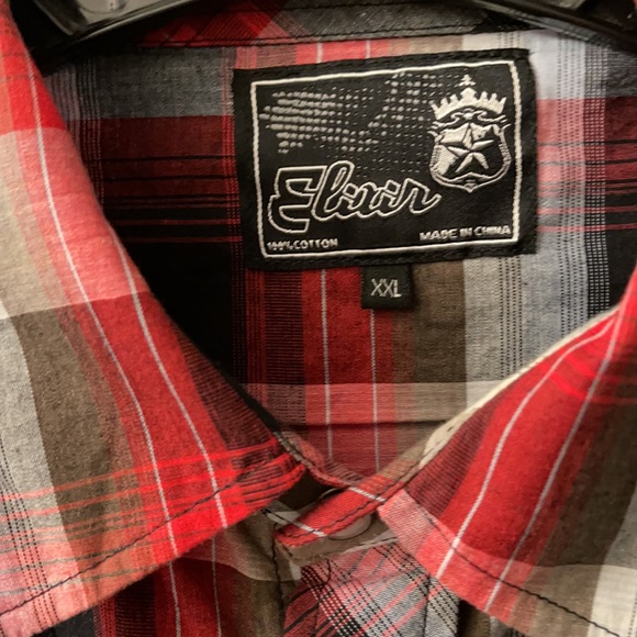 Mens Elixir Button Up shirt size XXL - Picture 2 of 6